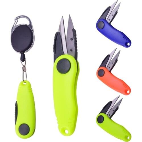 Hot Fishing Quick Knot Tool kit Shrimp-type Fishing Line Cutter Clipper Nipper Hook Sharpener Fly Tying Tool Tackle Gear