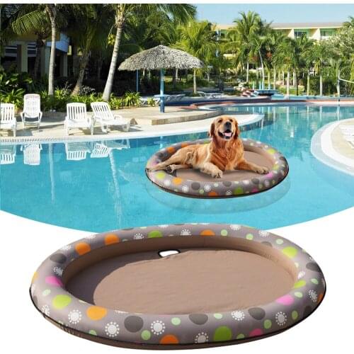 Dog Inflatable Hammock Pet Pool Floating Bed Water Toy Spring Summer Cushion Swimming Ring Inflatable Beach Toy For Dog Cat