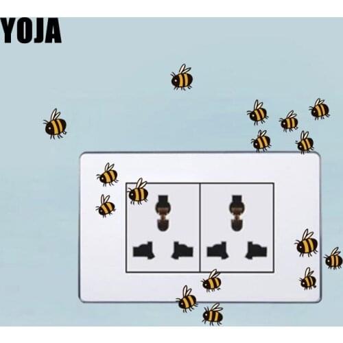 YOJA Litter Bees PVC Living Room Bedroom Home Decor Wall Sticker Colour Switch Decal 12ss0286