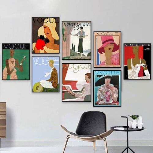 Wall Art Pictures Nordic Cuadros Fashion Figure Quotes Poster and Prints Vintage Women Canvas Painting Livingroom Home Decor