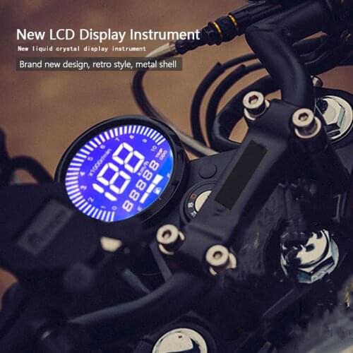 NEW Universal Motorcycle Speedometer Digital display LCD Odometer waterproof Racer Tachometer indicator accessories