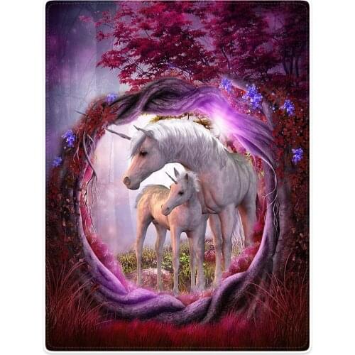 Blanket Sofa Bed Throw Lightweight Cozy Plush Branches White Purple Ground