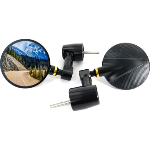 Fit For KAWASAKI Z900 Z800 Z750 Z250 Z125 Versys 1000 650 ZZR1200 ZX-9R Motorcycle Rear View Side Mirrors Handle Bar End Mirror