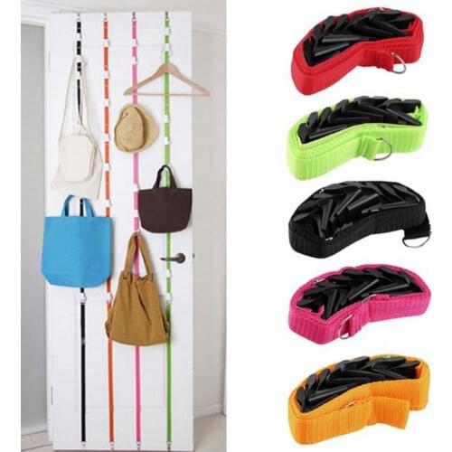 Adjustable Hanging Hook Rack Rope Door Hanger Clothes Bag Hat Storage String