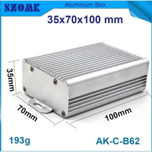 Made in China Aluminum housing enclosures 10 pc/lot in good quality fit PCB size and well heat dissipation cooling sides