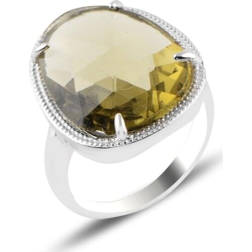 Silver 925 Sterling Zircon Stone Ring