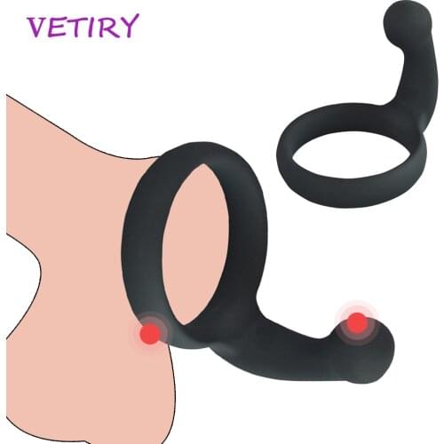 Silicone Penis Ring Scrotum Bind Sex Toys for Men Erection Prostate Massage Male Chastity Device Delay Ejaculation Cock Ring