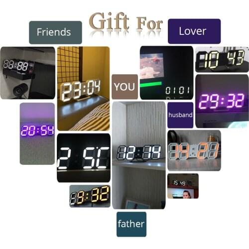 Hot sale LED Digital Alarm Clock Backlight Snooze Mute Calendar Desktop Electronic Bcaklight Table clocks Desktop clock