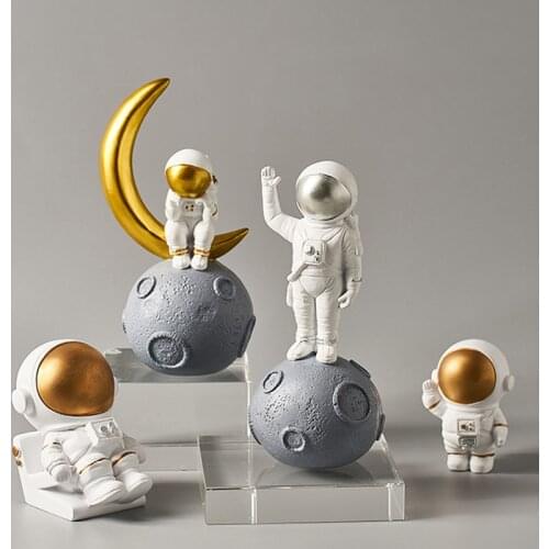 Astronaut Decoration ABS Resin Children Room Decoration Mini Astronaut Office Computer Desk Decoration Home Decoration
