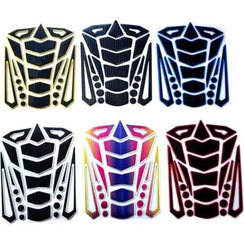 Universal 3D PVC Fishbone Sticker Gas Fuel Oil Tank Pad Protector Cover Decals Motorcycle Tank Pad Sticker Accessories Parts