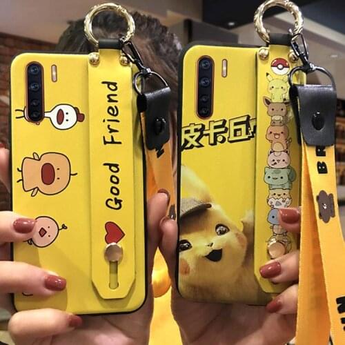 Waterproof Soft Phone Case For OPPO A91/F15 For Woman Wristband Cartoon Dirt-resistant Original