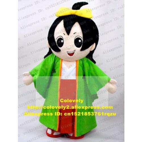 Japanese Nipponese Young Girl Maid Maiden Virgin Lassock Mascot Costume Cartoon Character Birthday Party Trade Shows zz5413