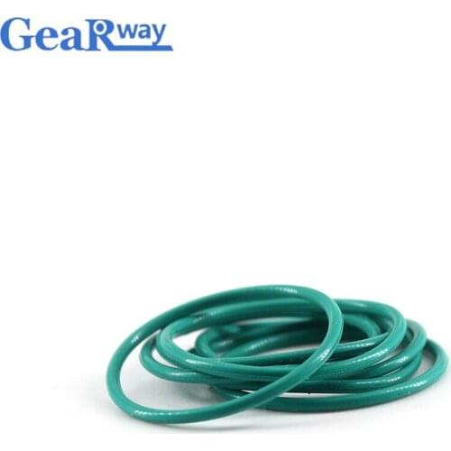 Green O Ring Seal 3mm CS O-Ring FKM 8/9/10/11/28/29/30mm OD Oil Resistance Rubber Seal Ring