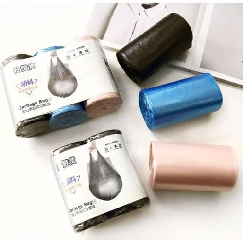 100/150pcs/pack Garbage Bag Household Big Size Disposable Black Portable Vest Type Garbage Plastic Bag Trash Bags