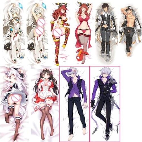 2017-September update Anime ELSWORD EVE & Ara & Elesis & ADD otaku Dakimakura pillow cover case hugging Body pillowcase