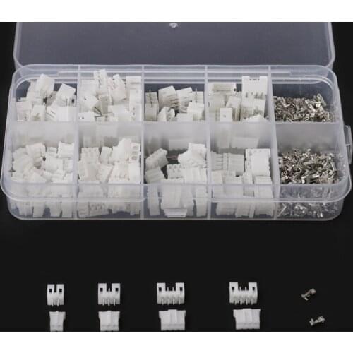 270Pcs/90 Sets PH 2.0mm 2 3 4 Pin Plug Connector Male Female Crimps DIP In A Box