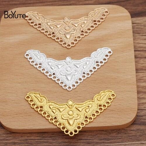 BoYuTe (10 Pieces/Lot) 65*37MM Multi-Hole Alloy Materials Factory Supply DIY Handmade Jewelry Accessories