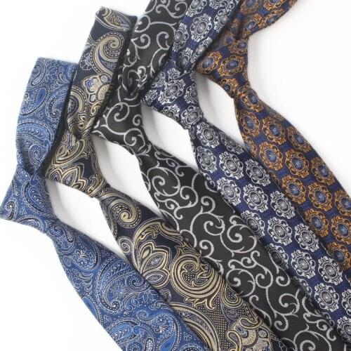 Brand New Business Retro Mens Tie Italian Style Paisley Floral Neck Ties Fashion Casual Dress Suit 7CM Necktie Gift Box D32