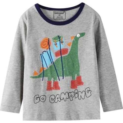 Funnygame New Arrival Animals Long Sleeve Baby T shirts for Autumn Spring Childrens Clothes Cute Fashion Kids Blouse Tops