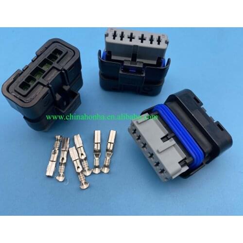 DJ7067YB-1.5/2.8-11 6 pin female FCI gray mixed housing Fuel pump Gasoline pump plug 211PC069S8149