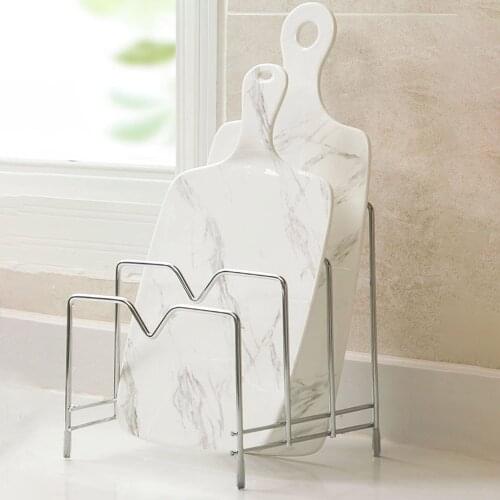 Home Stainless Steel Pot Lid Rack Multi-layer Cutting Board Rack Kitchen Household Knife Rack Cutting Board Rack Chopping Board