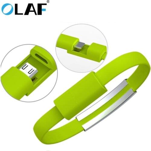 Olaf Bracelet usb type c cable For Apple iphone samsung huawei xiaomi micro usb cable mobile phone cables charging usb c type-c