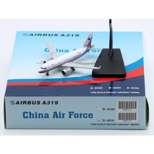 1:400 Alloy Collectible Plane Gift JC Wings LH4122 China Air Force Airbus A319 Diecast Aircraft Jet Model B-4091 With Stand