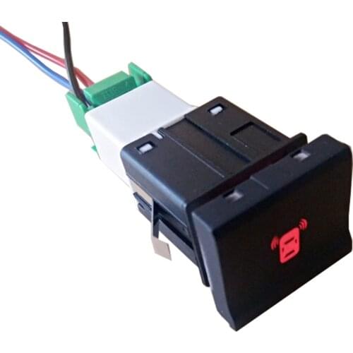 Red Radar Switch Button Switch with Cable for VW Polo 6C 2014 2015 2016 2017 2018 Car Accessories