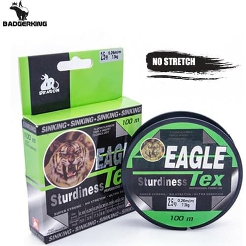 100m low stretch nylon fishing line monofilament sensitive and easy for hooking the fish line for lure fishing and jigging
