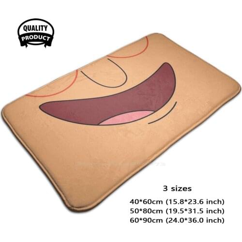Linda - Soft House Family Anti-Slip Mat Rug Carpet Face Bobs Face Bob Bob Cartoon Moustache Nose Big Nose Eyebags Mollypollyp