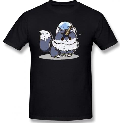 Men Clothing That Time I Got Reincarnated as a Slime Veldora Anime TShirt Red T-Shirt Ranga Doggo Men Fashion Short Sleeve