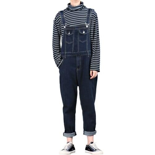 Mens Bib Pants Retro Slim Denim Bib Pants Mens Korean Slim Pants Stretch Sling Pants More Sizes S-5XL