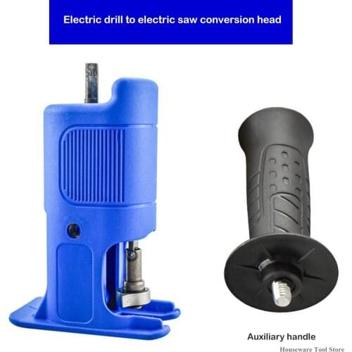 Adapter Set with 3/9 Blades Reciprocating Saw Drill To Modify Electric Saw Multi-Hand Tools Wood Cutting Steel Cutting Etc