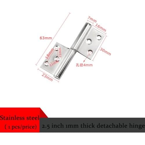 Stainless Steel 360 Degree Rotation Door Flag Hinge 2 Part Pressed Lift Off Hinge