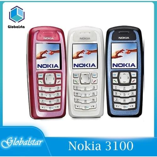 Nokia 3100 refurbished Original Unlocked 3100 GSM Bar 850 mah Support Russian/Arabic keyboard Cheap and old phone Free shipping