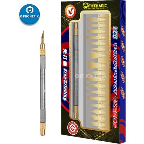Mechanic 034 Crescent Knife Thin Blade CPU IC Chip Glue Remover PCB BGA Motherboard Repair Maintenance Scraping Pry Knife Tools