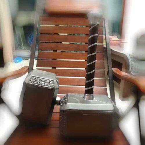 4 Thunder Hammer Super hero Cosplay Mjolnir Superheroes Weapon PU Material Props 44 cm