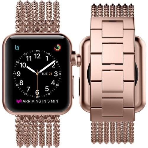 Apple Watch Band 38mm iWatch Mesh Loop Milanese Stainless Steel Band Replacement Strap Wristbands for Apple Watch