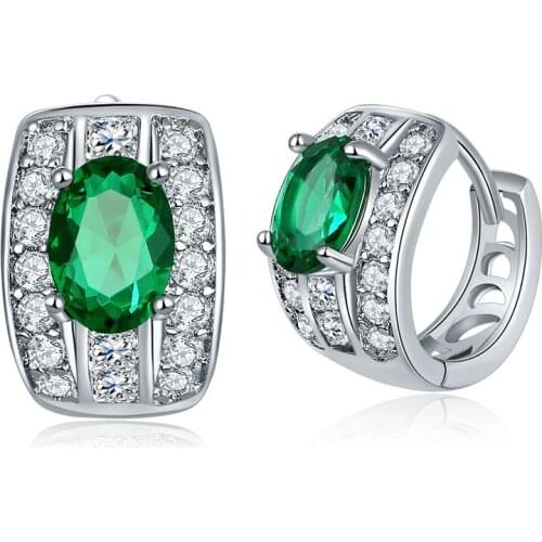 YJGS New Punk Style Hoop Earrings For Women Girls Hyperbole Hollow Design Large Crystal Zircon Full Pave Huggies Earring Jewelry