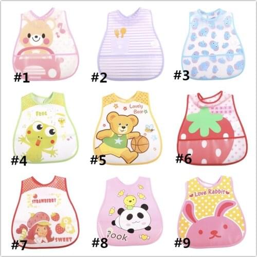 3Pc/lot Baby Bibs EVA Waterproof Saliva Towel Cartoon Infant Bibs Burp Cloths For Children Feeding boys girls bibs