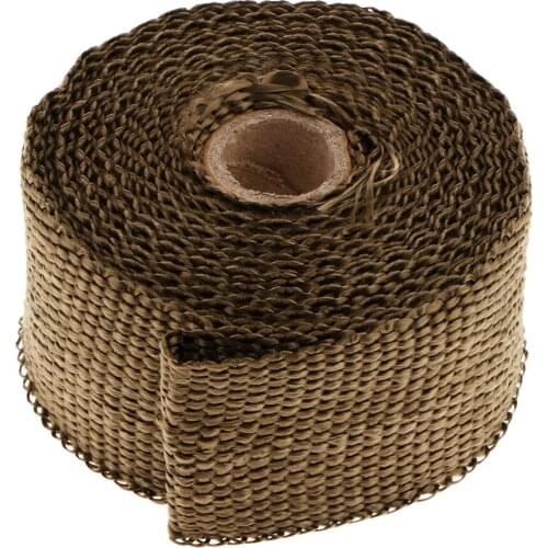 5m Universal Motorcycles Incombustible Exhaust Thermal Wrap Roll Heat Shield Tape Manifold For Motorcycle AccessoriesWrap Roll