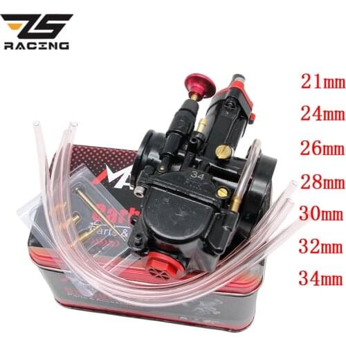 ZS Racing Super Class Motorcycle 21 24 26 28 30 32 34mm Universal Case For Mikuni Carburetor Parts Scooters With Power Jet