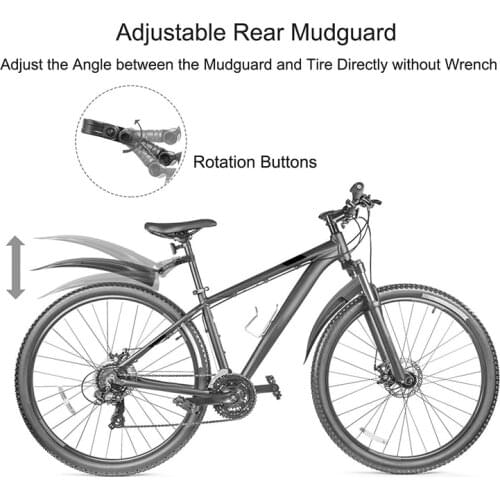 2Pcs Bicycle Fenders Mountain Mudguard Front Rear MTB Wings Accessories