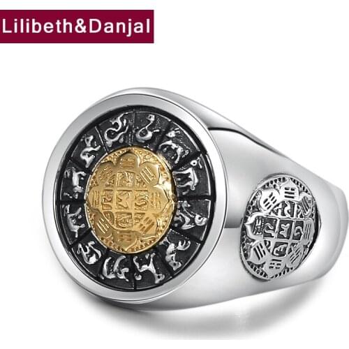 Zodiac Rotatable Ring Pure 925 Sterling Silver Animal Vintage Women Men Brand Jewelry 2021 New Arrival Designer Bague Femme R9