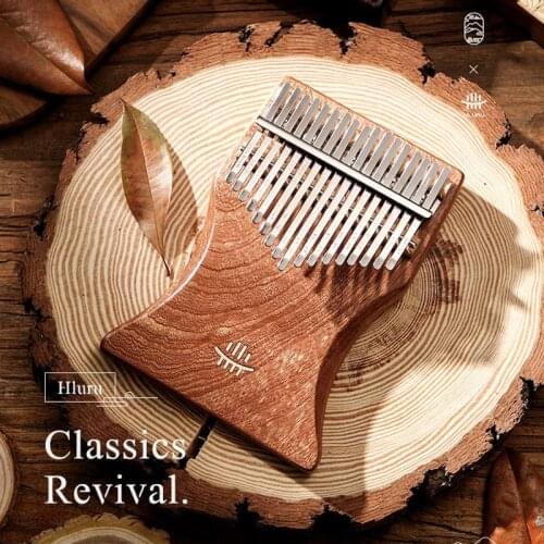 Hluru B Type Plate High-end Kalimba Beginner 17 keys notes tone Portable Musical instrument Rosewood Xylophone Zen Thumb piano