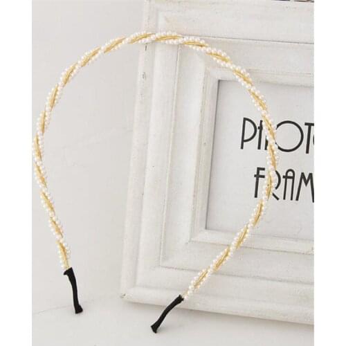 New Korean Simple Head Hoop Headwear For Women 2020 Trendy Girls Pearl Headband Hairbands Fashion Hair Accessories Hair Jewelry