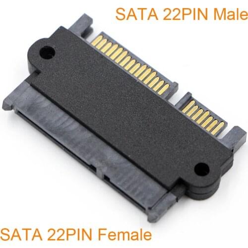 22Pin 7+15 Pin Male Plug to SATA 22Pin Female Jack Convertor M/F Adapter