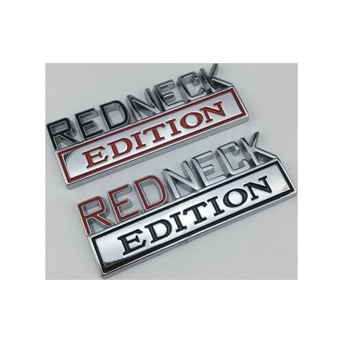 3D Metal REDNECK EDITION Emblem Auto Trunk Fender Badge Decal Stickers Car Accessories
