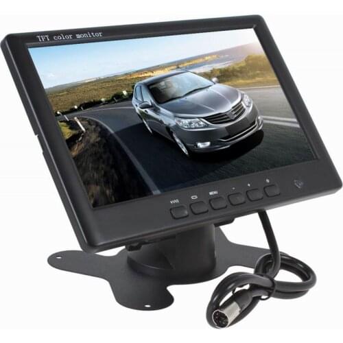Ouchuangbo 7 inch rear monitor Rearview Mirror PC Audio Video Display AV Input Security Monitor Screen