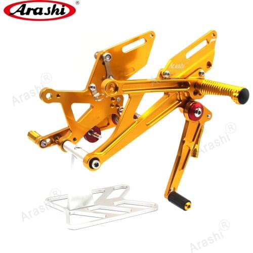 Arashi For KAWASAKI Ninja H2 2015-2018 CNC Adjustable Footrest Rearset Rider Foot Pegs Ninja H2 2015 2016 2017 2018